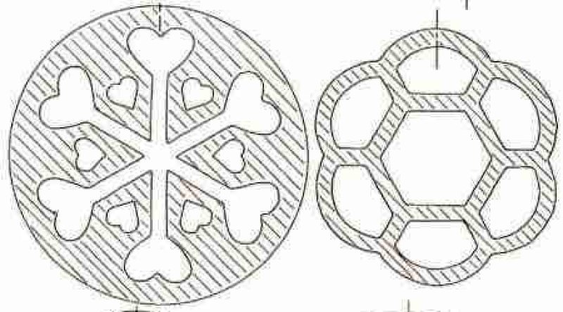 Чертёж подставки под горячее из дерева