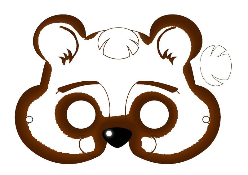 Маска медведь