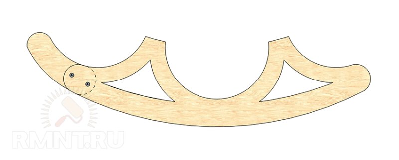 Кресло качалка шаблон