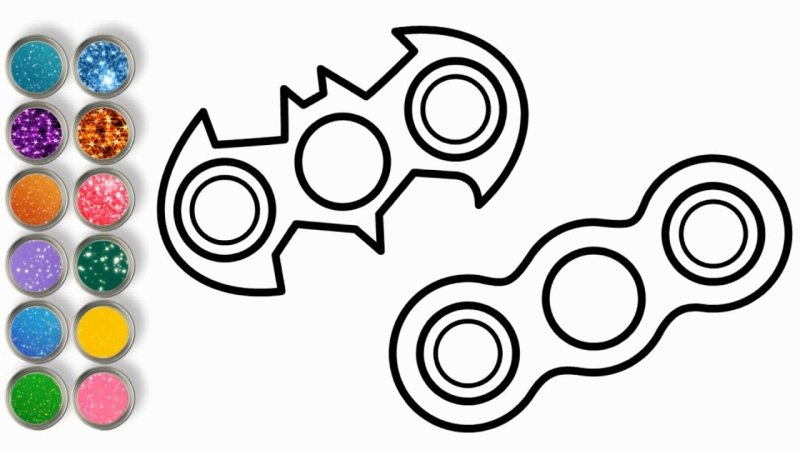 Спиннер раскраска