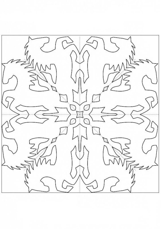 Шаблоны снежинок