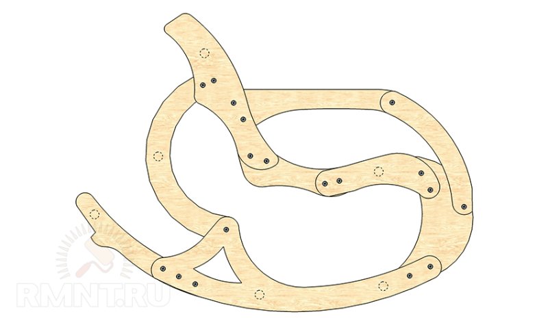 Лекало для кресла качалки из фанеры своими