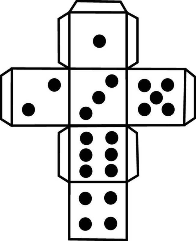Кубик распечатка
