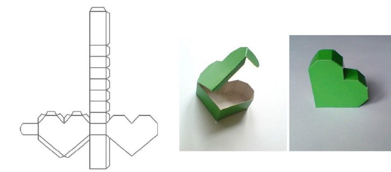 Поделка объемное сердце