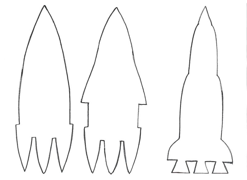 Ракета трафарет