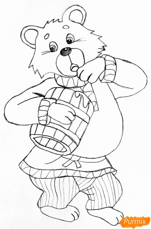 Герои сказки Теремок раскраска