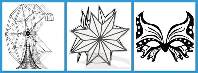 3д ручка трафареты объемные