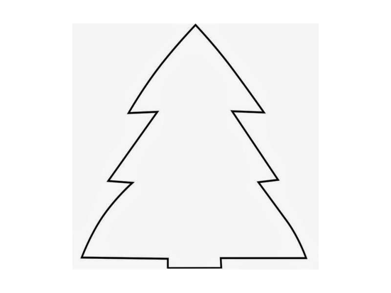 Трафарет "елка"