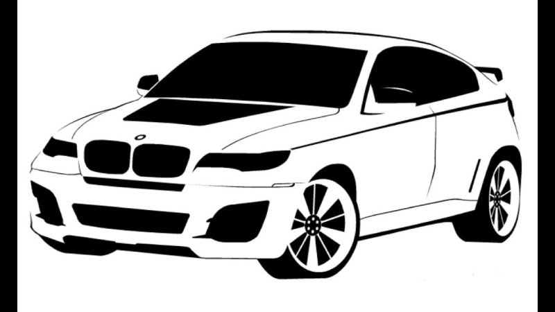 BMW x6 vector
