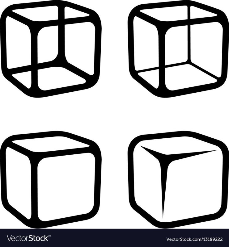 Трафарет кубика