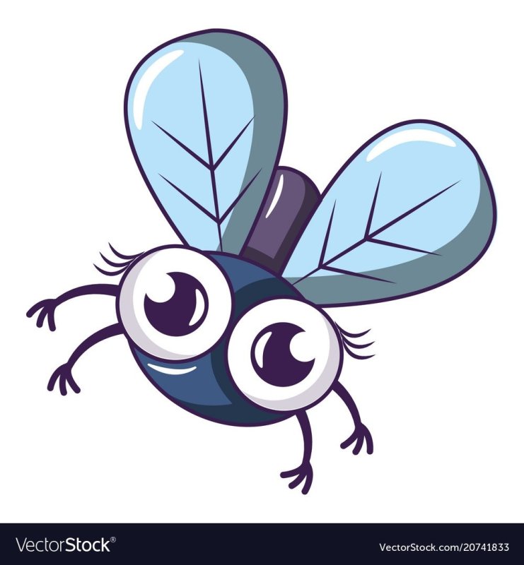 Муха рисунок для детей