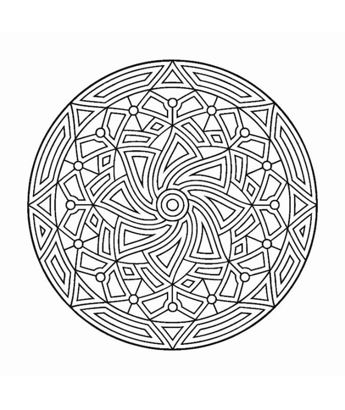 Мандала для раскрашивания