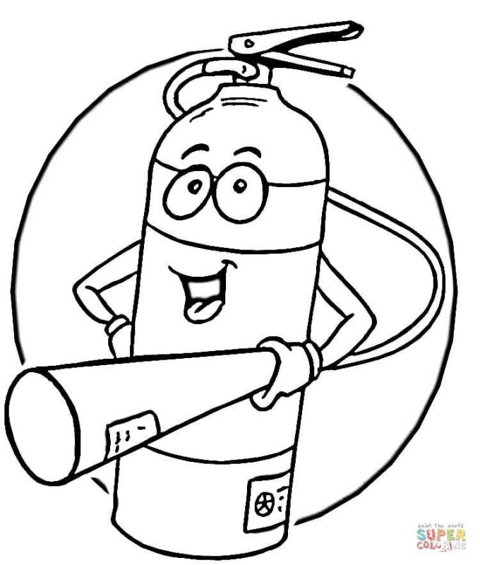 Раскраска пожарная безопасность