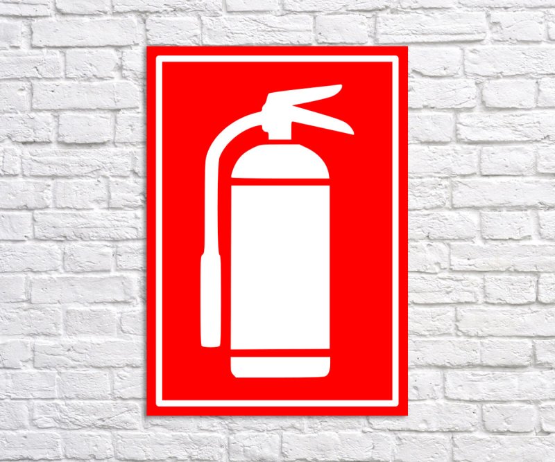 Знак огнетушителя ОП 4