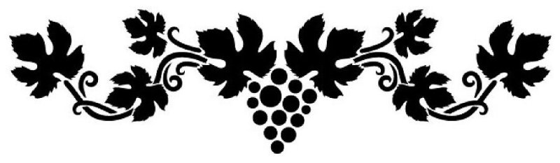 Трафарет Виноградная лоза