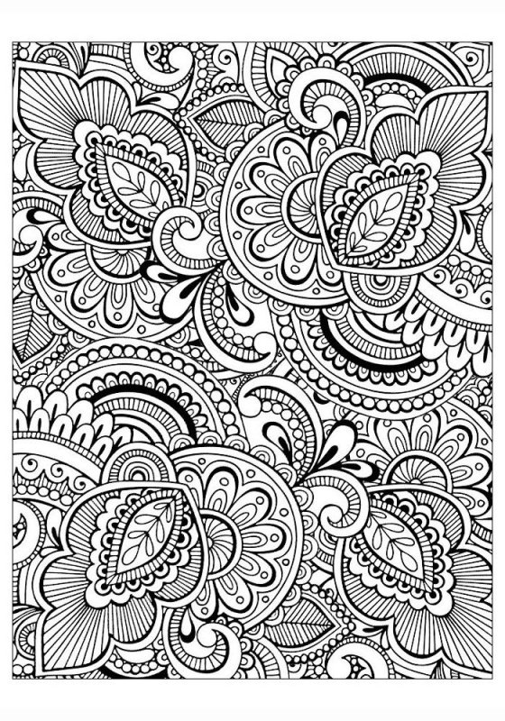 Раскраски антистресс узоры