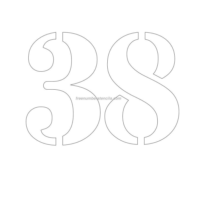 Трафарет "цифры"