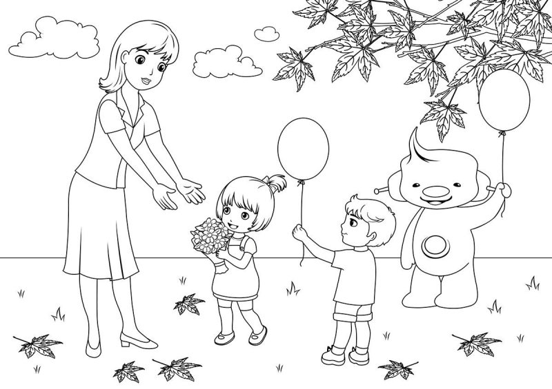 Рисунки для разукрашивания