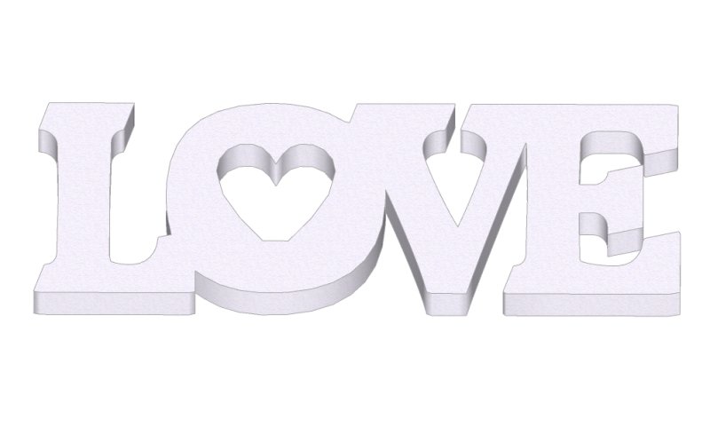 Love из пенопласта