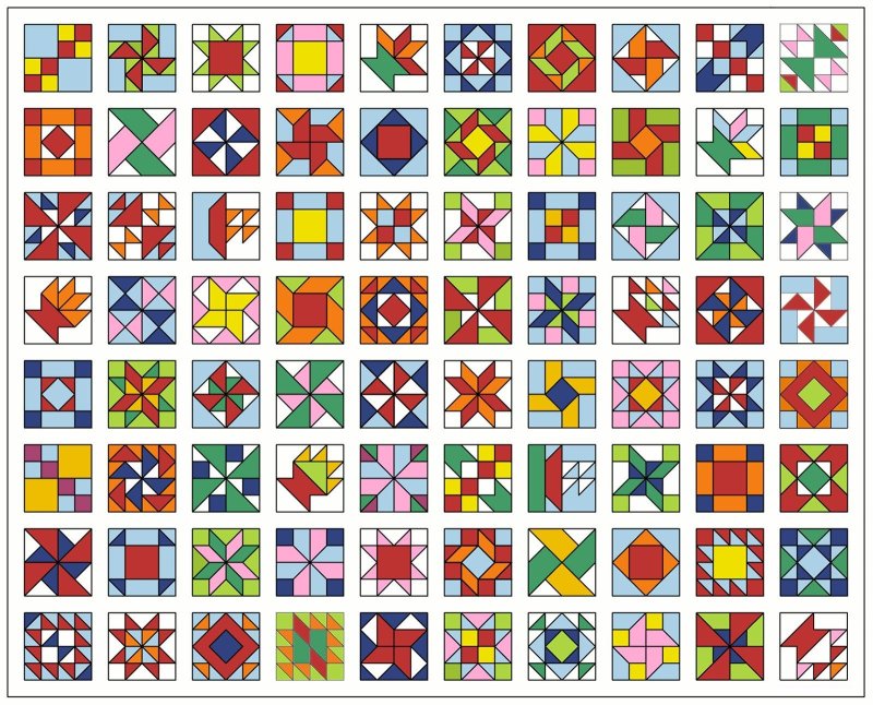 Схемы блоков для пэчворка