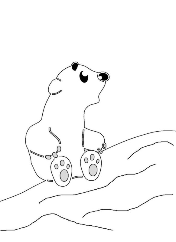 Медвежонок Умка раскраска