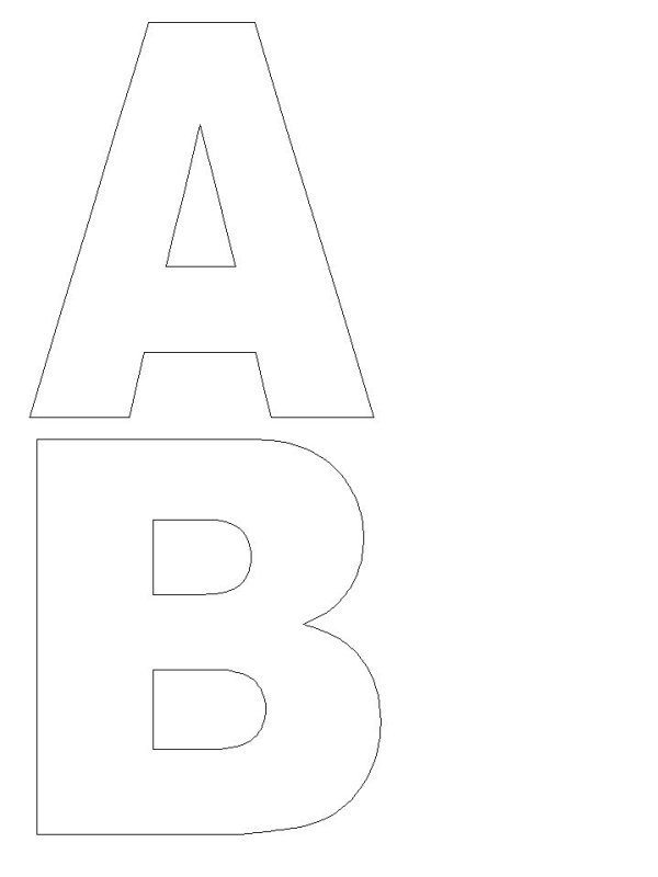 Буквы алфавита для распечатки трафареты