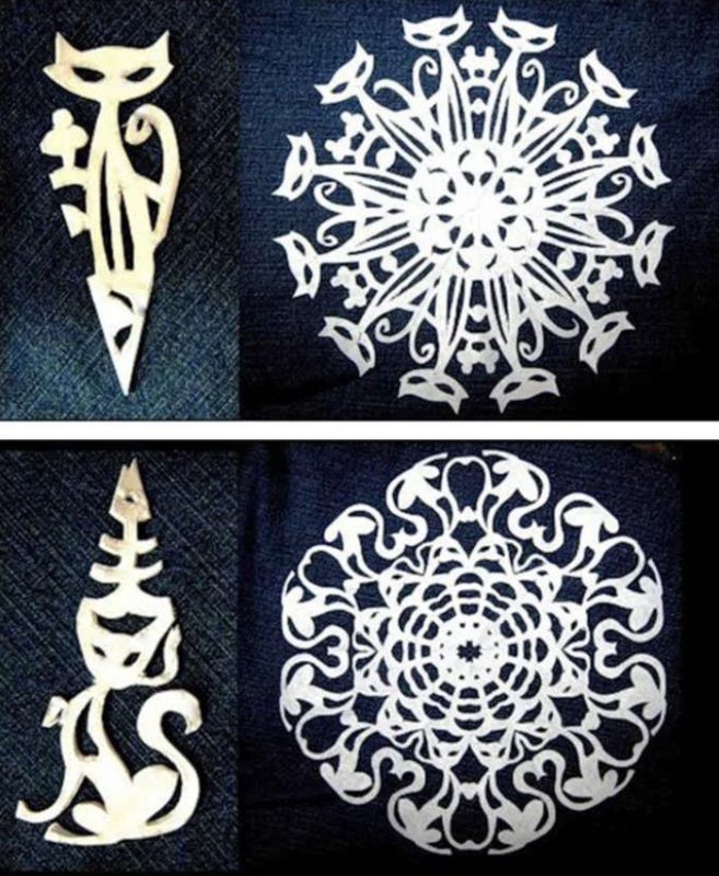 Вырезаем снежинки из бумаги своими руками