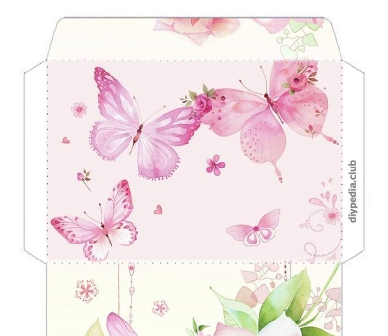 Красивый конверт печать