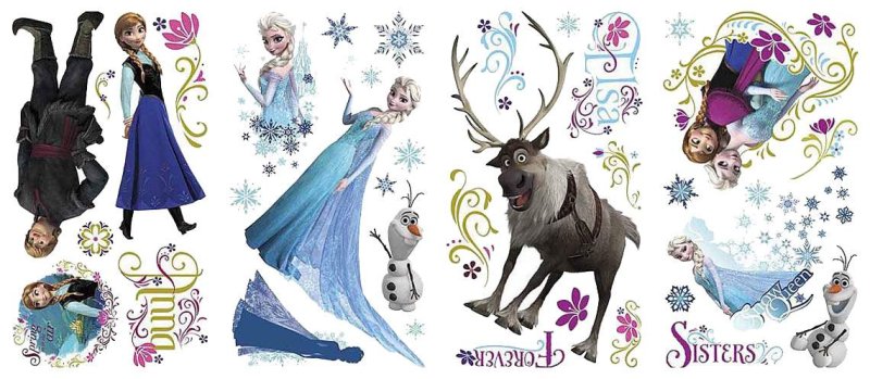 Наклейки для декора Холодное сердце