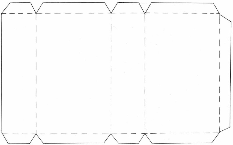 Развертка прямоугольного параллелепипеда а4