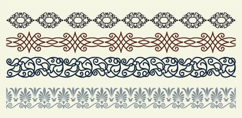 Узорный бордюр