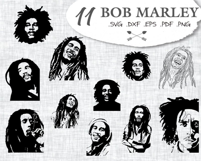 Боб Марли рисунок