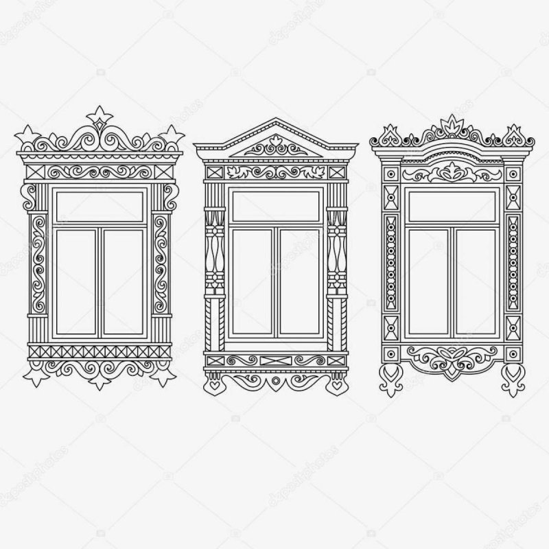 Наличник рисунок