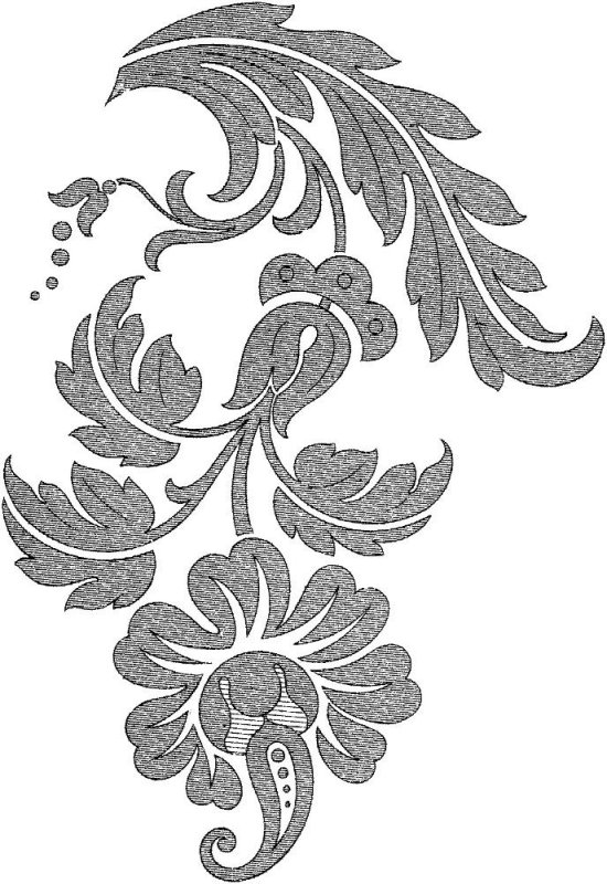 Роспись растительный орнамент