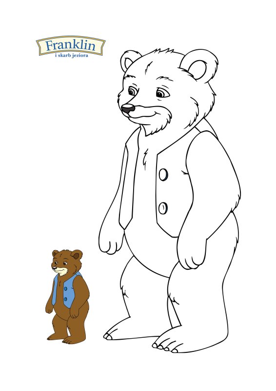 Медведь раскраска для детей