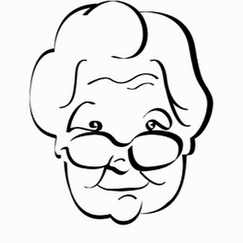 Бабушка рисунок