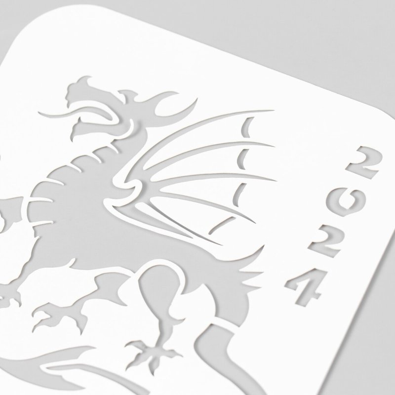 Трафарет кожа дракона