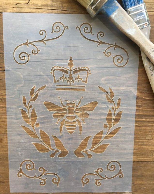 Трафаретная роспись мебели