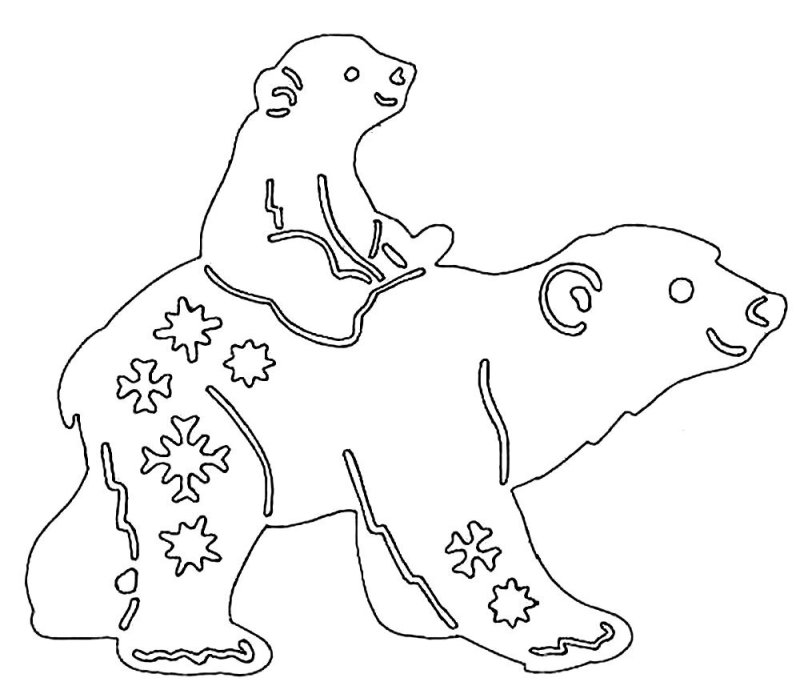 Новогодние трафареты на окна для вырезания Умка