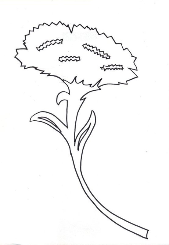 Гвоздика шаблон для вырезания