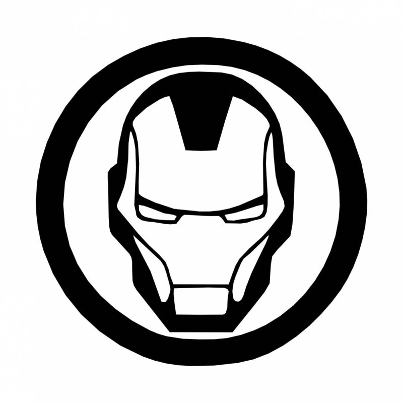 Железный человек значок круглый