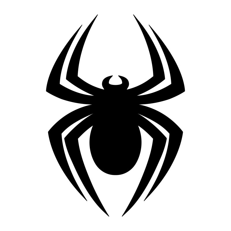 Паук трафарет