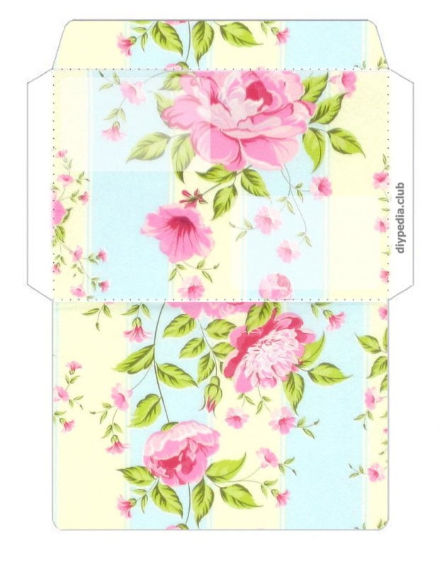 Красивый конверт печать