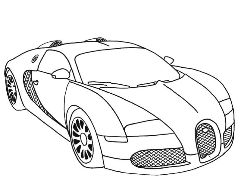 Раскраска Бугатти ЧИРОН