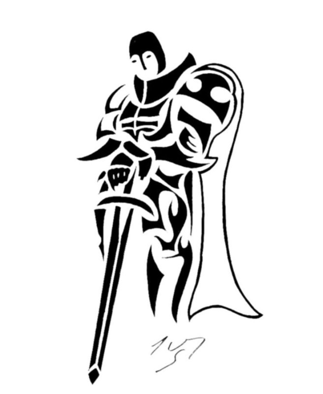 Рыцарь эскиз