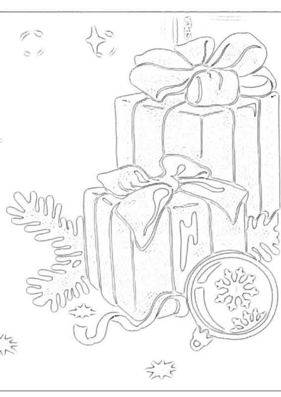 Вытынанка подарок новогодний