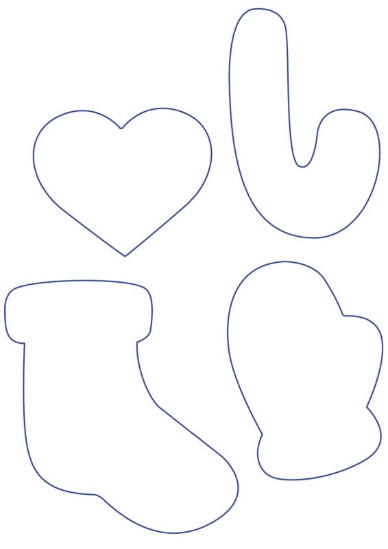 Трафарет для пряников сапог