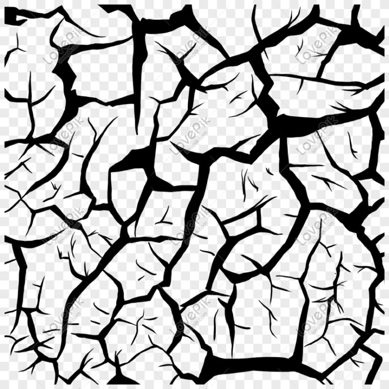 Трафарет трещины