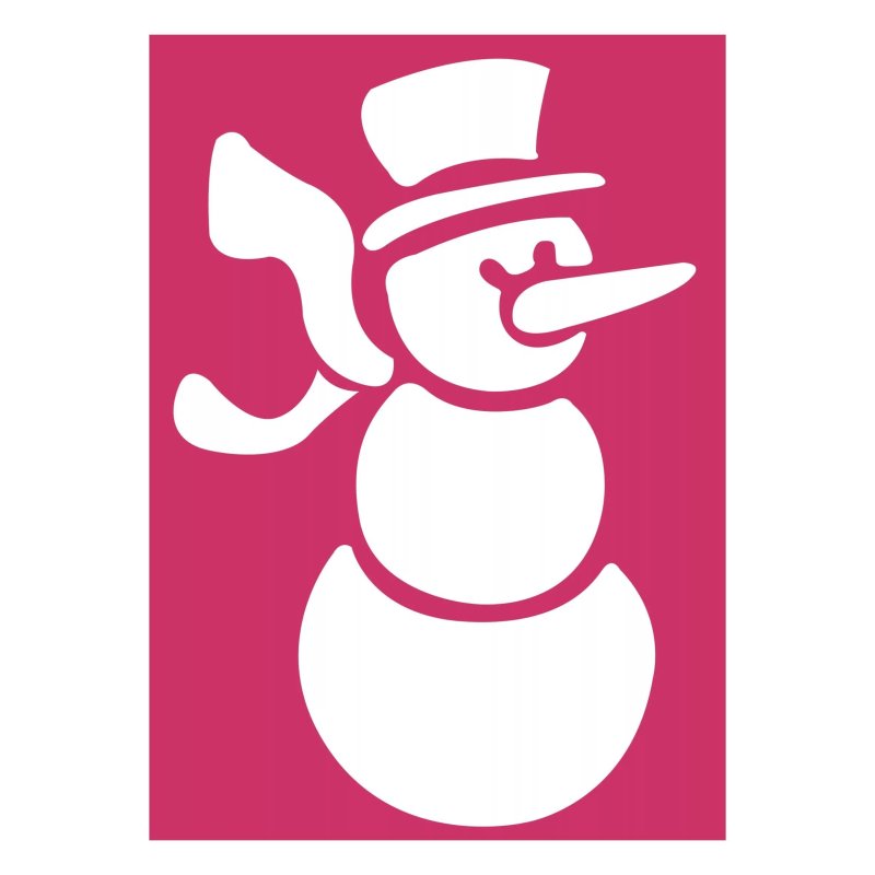 Снеговик для вырезания