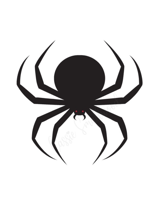 Паучок трафарет